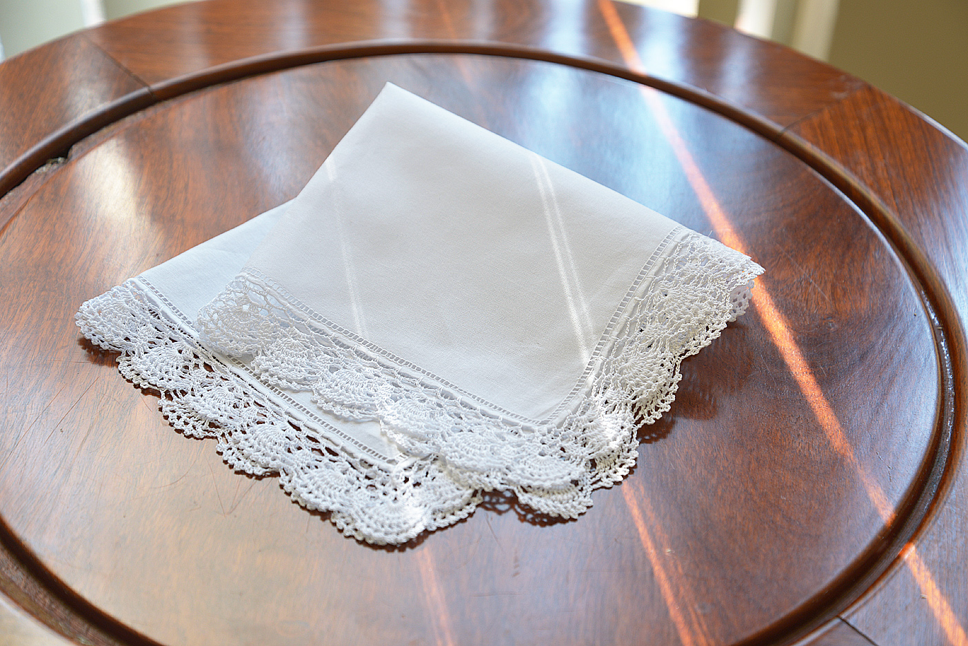 Clasic Irish Hemstitch handkerchief