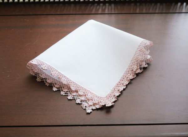 Cotton Handkerchief with Mary Rose Lace Trims