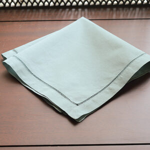 Slate Gray Hemstitch Handkerchief