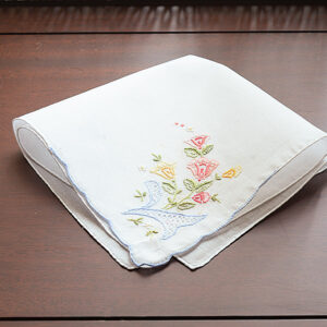 Embroidered Handkerchief. Multi Colored. Style # 1004