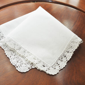 Classic Lace Handkerchief. Southern Stars. 13″